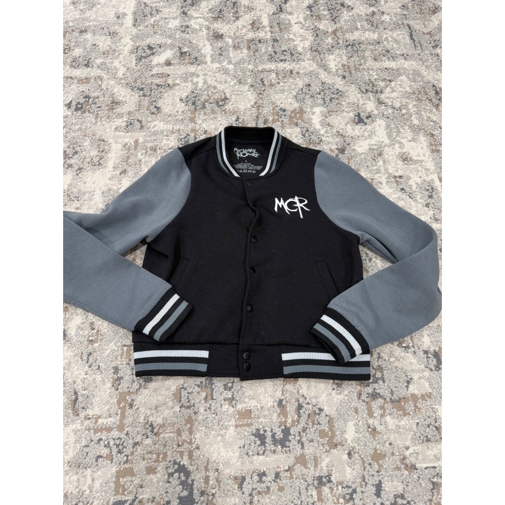 My Chemical Romance The Black Parade Varsity Jacket Black Grey Small MCR Band
